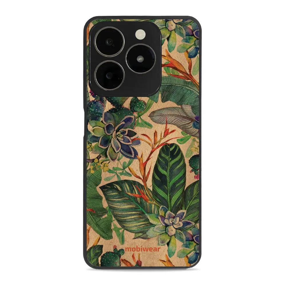 Lesklý kryt Mobiwear Glossy - Realme C61 - G036G - Sukulenty