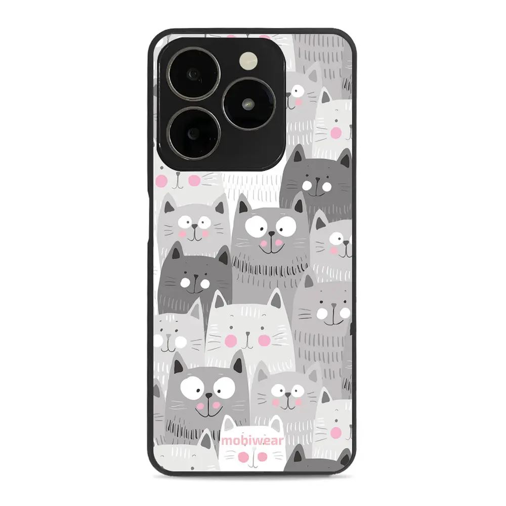 Lesklý kryt Mobiwear Glossy - Realme C61 - G045G - Kočičky