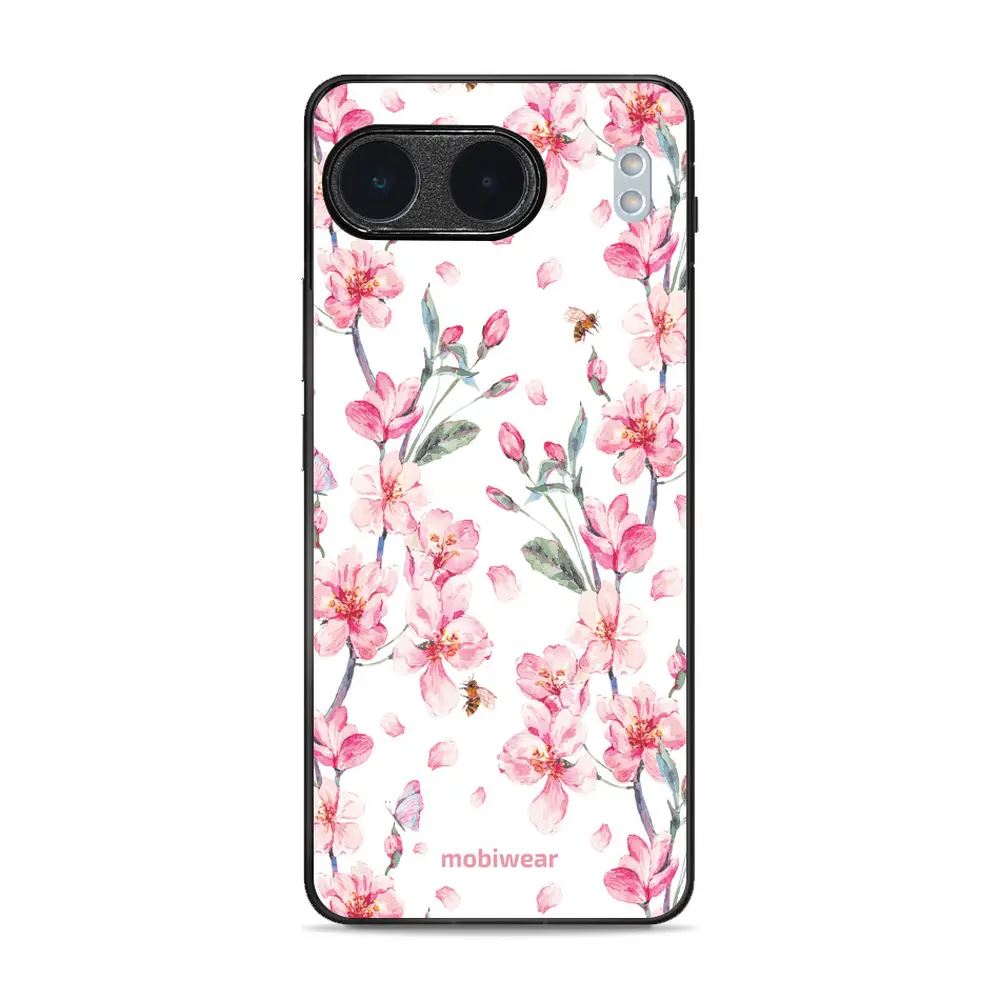 Lesklý kryt Mobiwear Glossy - OnePlus Nord 4 5G - G033G - Růžové květy