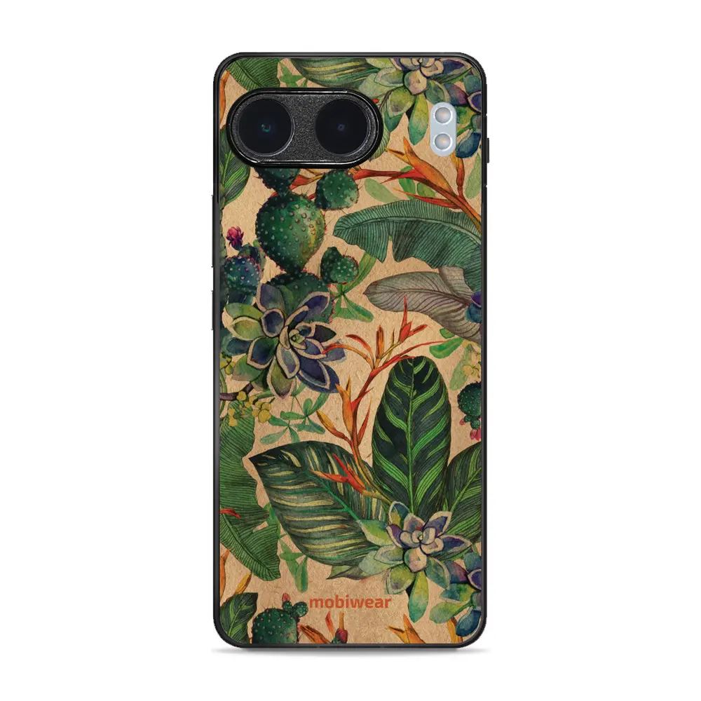 Lesklý kryt Mobiwear Glossy - OnePlus Nord 4 5G - G036G - Sukulenty - VÝPRODEJ