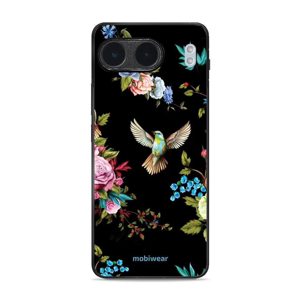 Lesklý kryt Mobiwear Glossy - OnePlus Nord 4 5G - G041G - Ptáček a květy