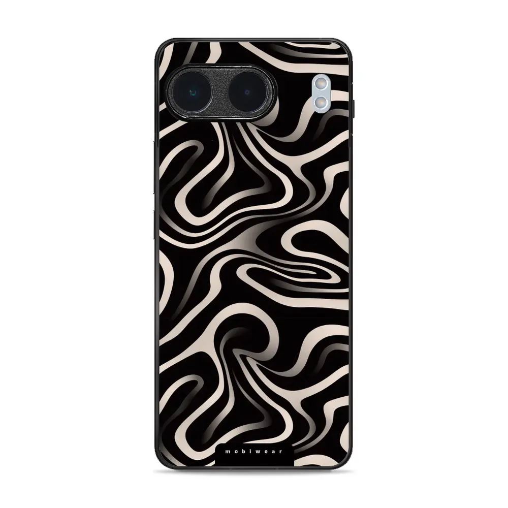 Lesklý kryt Mobiwear Glossy - OnePlus Nord 4 5G - GA63G Vlnky a linky