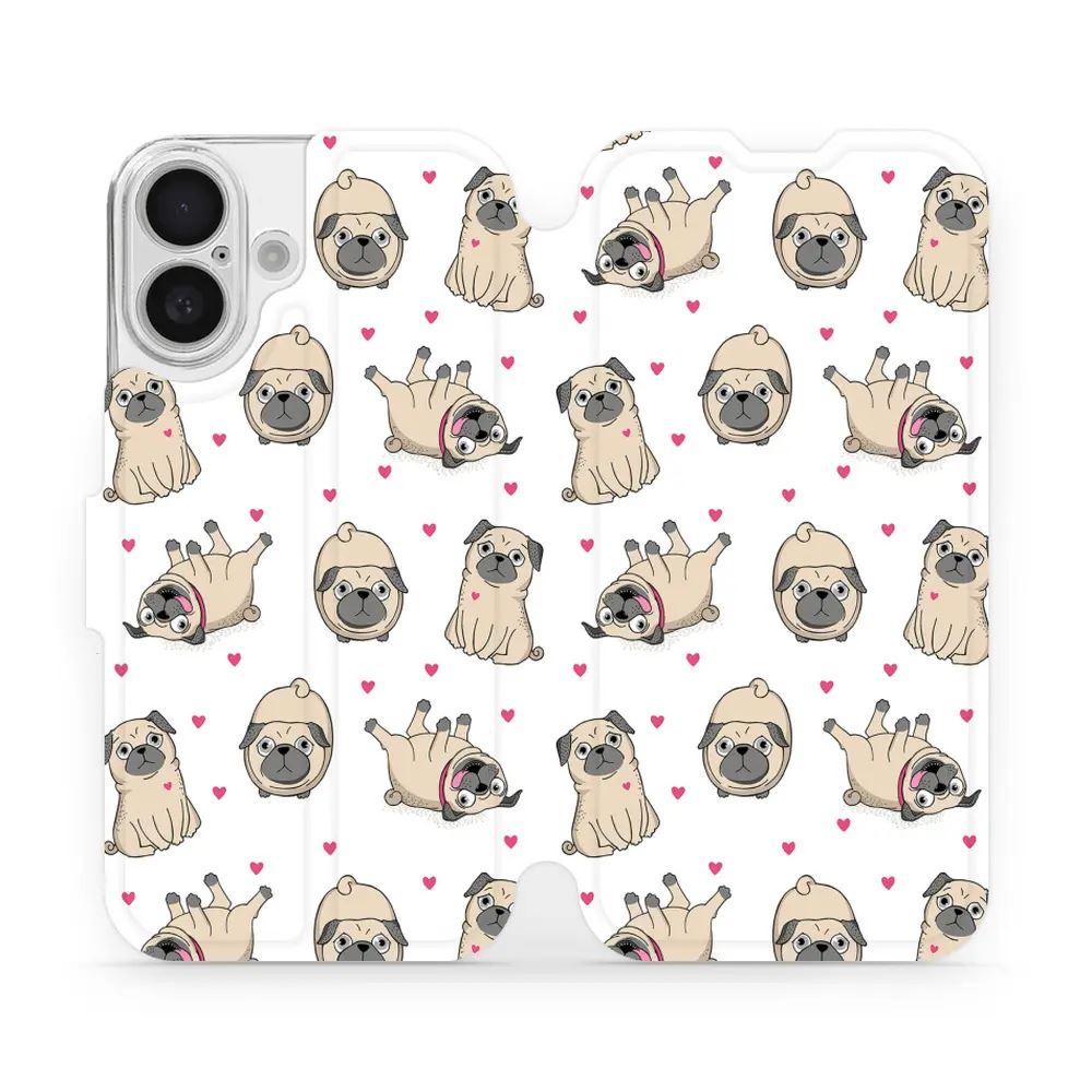 Flipové pouzdro Mobiwear - Apple iPhone 16 - M097P Mopsíci