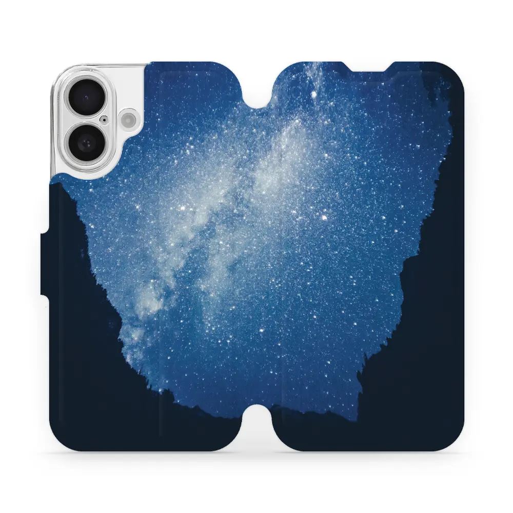 Flipové pouzdro Mobiwear - Apple iPhone 16 - M146P Galaxie