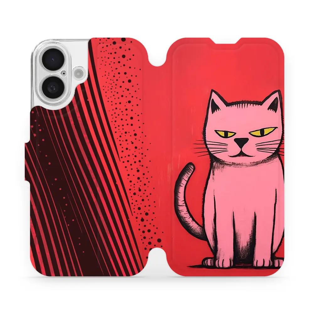 Flipové pouzdro Mobiwear - Apple iPhone 16 - VP54S Kocourek