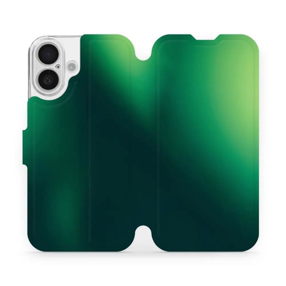 Flipové pouzdro Mobiwear - Apple iPhone 16 - VP61S Zelený odstín