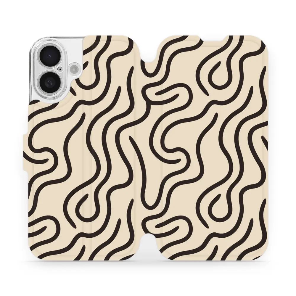 Flipové pouzdro Mobiwear - Apple iPhone 16 - VA60S Linky
