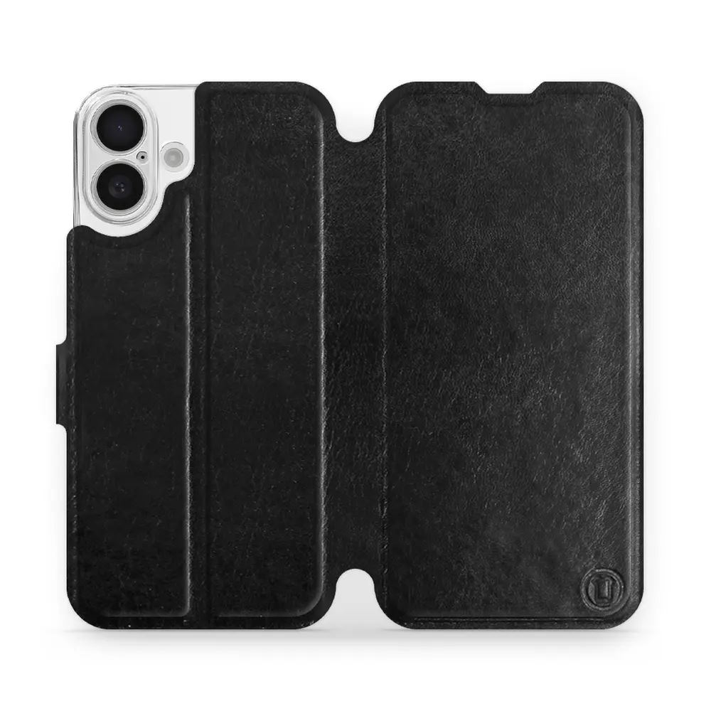 Flipové pouzdro Mobiwear - Apple iPhone 16 Plus - Černé a šedé