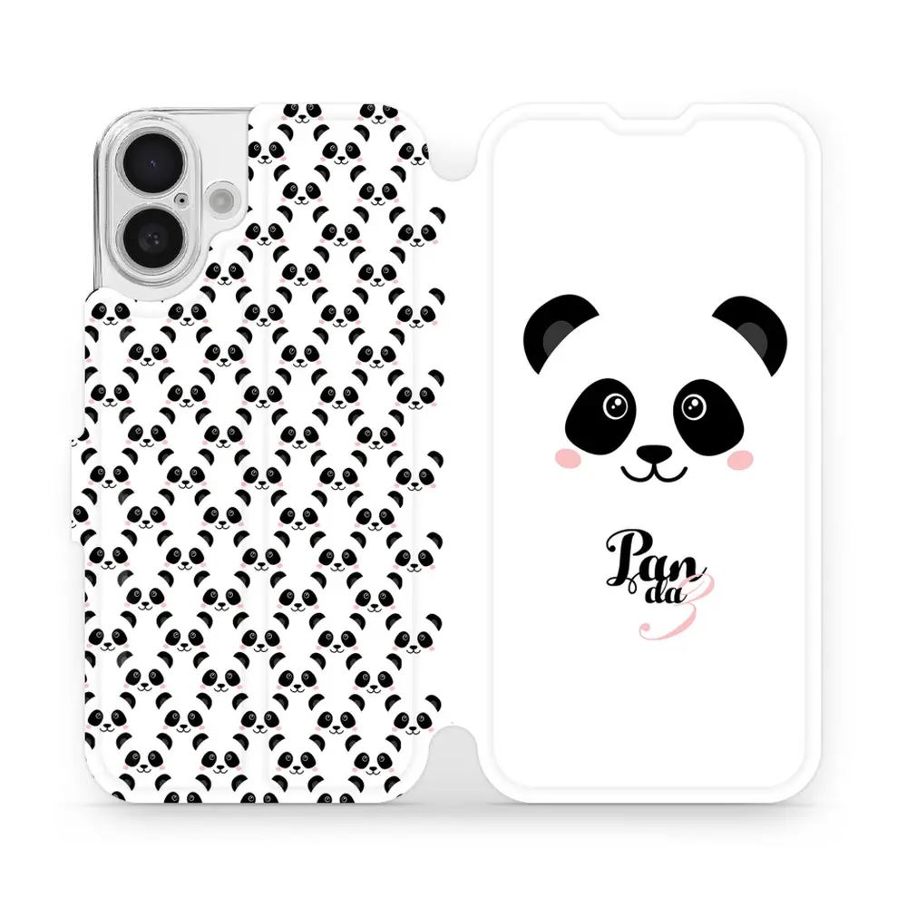 Flipové pouzdro Mobiwear - Apple iPhone 16 Plus - M030P Panda Amálka