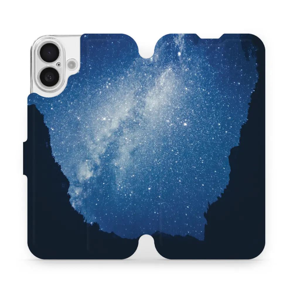 Flipové pouzdro Mobiwear - Apple iPhone 16 Plus - M146P Galaxie