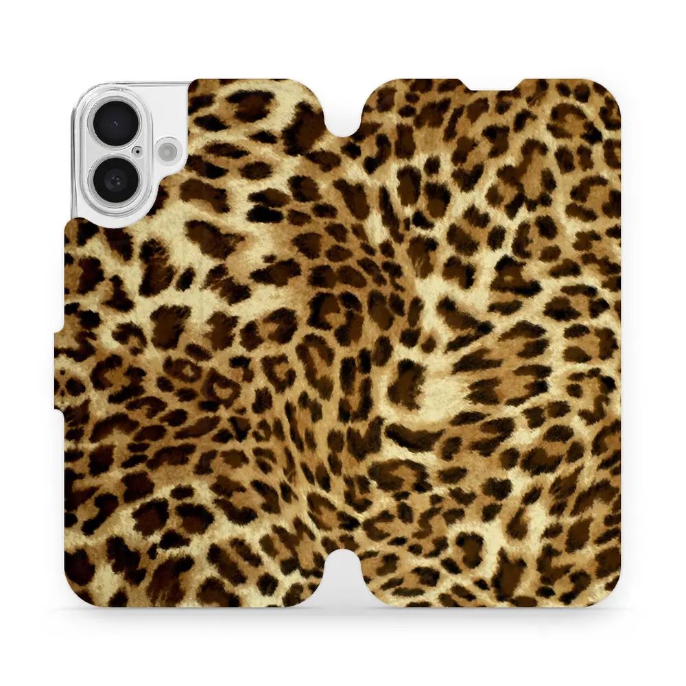 Flipové pouzdro Mobiwear - Apple iPhone 16 Plus - VA33P Leopardí vzor