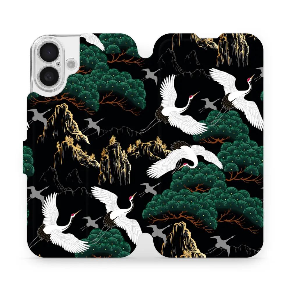 Flipové pouzdro Mobiwear - Apple iPhone 16 Plus - VP16S Jeřábi