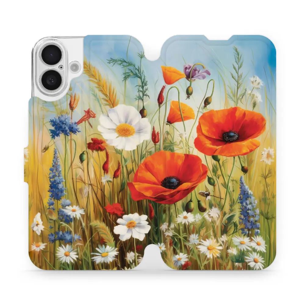 Flipové pouzdro Mobiwear - Apple iPhone 16 Plus - VP43S Letní louka