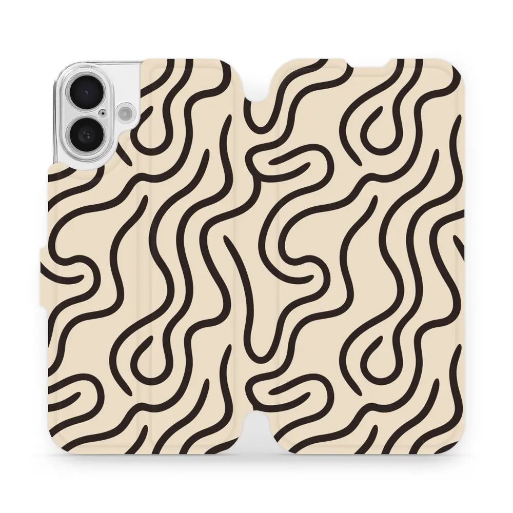 Flipové pouzdro Mobiwear - Apple iPhone 16 Plus - VA60S Linky