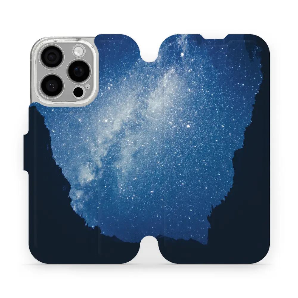 Flipové pouzdro Mobiwear - Apple iPhone 16 Pro - M146P Galaxie