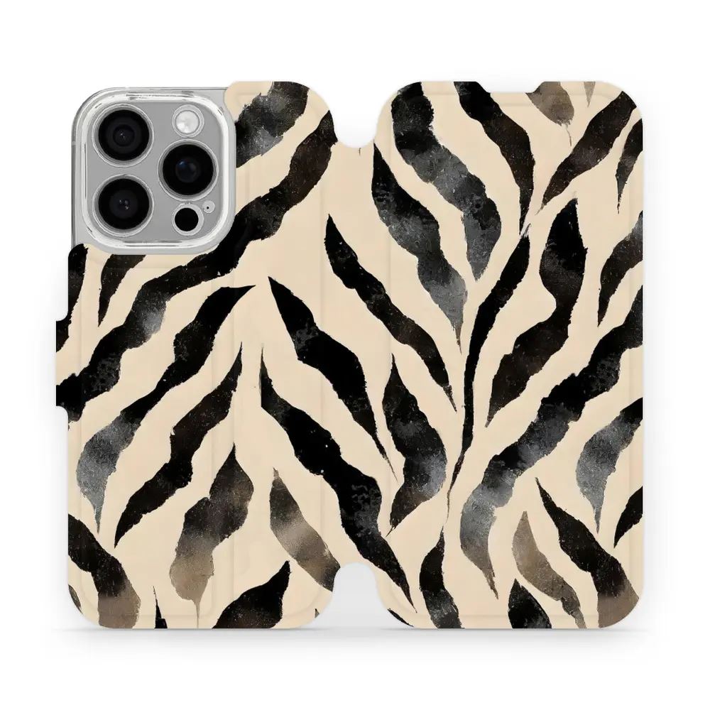 Flipové pouzdro Mobiwear - Apple iPhone 16 Pro - VA53S Zebří