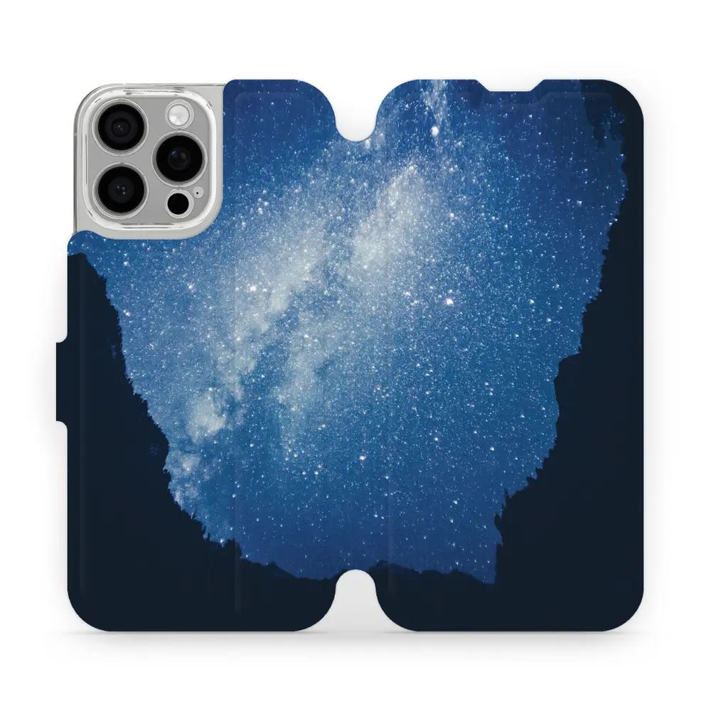 Flipové pouzdro Mobiwear - Apple iPhone 16 Pro Max - M146P Galaxie