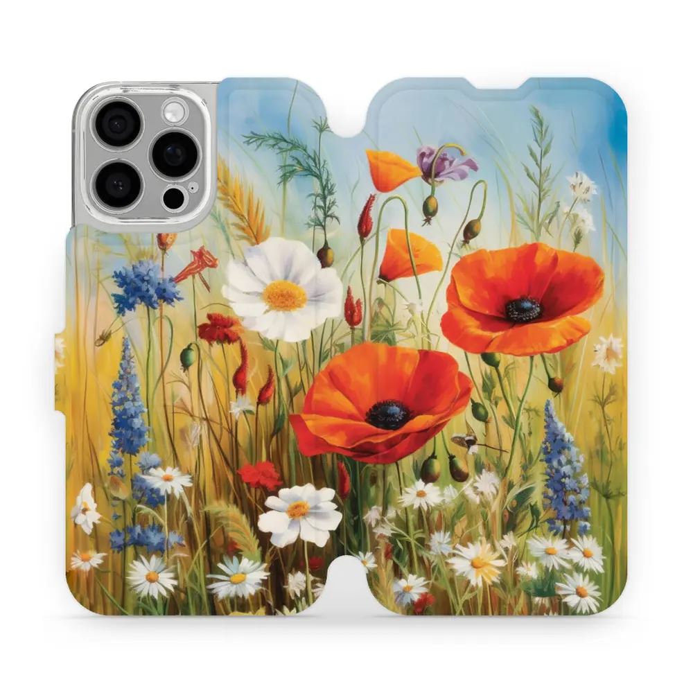 Flipové pouzdro Mobiwear - Apple iPhone 16 Pro Max - VP43S Letní louka - VÝPRODEJ