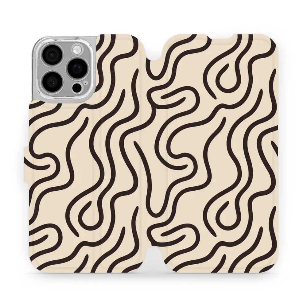 Flipové pouzdro Mobiwear - Apple iPhone 16 Pro Max - VA60S Linky