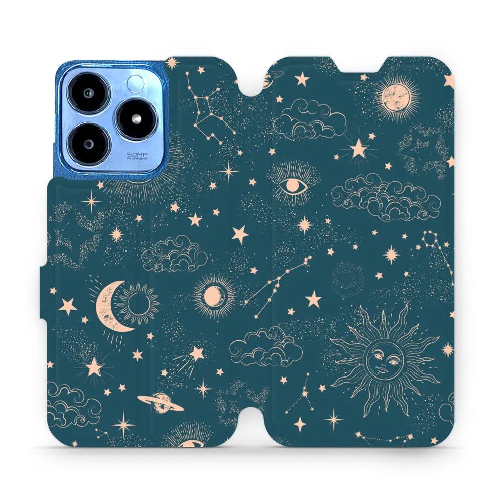Flipové pouzdro Mobiwear - Realme C63 - VP14S Magický vesmír