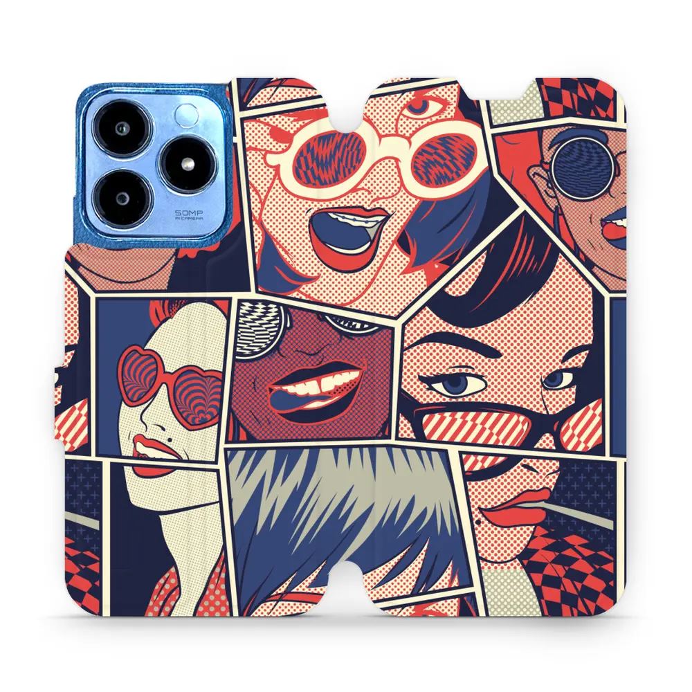 Flipové pouzdro Mobiwear - Realme C63 - VP18P Komiks