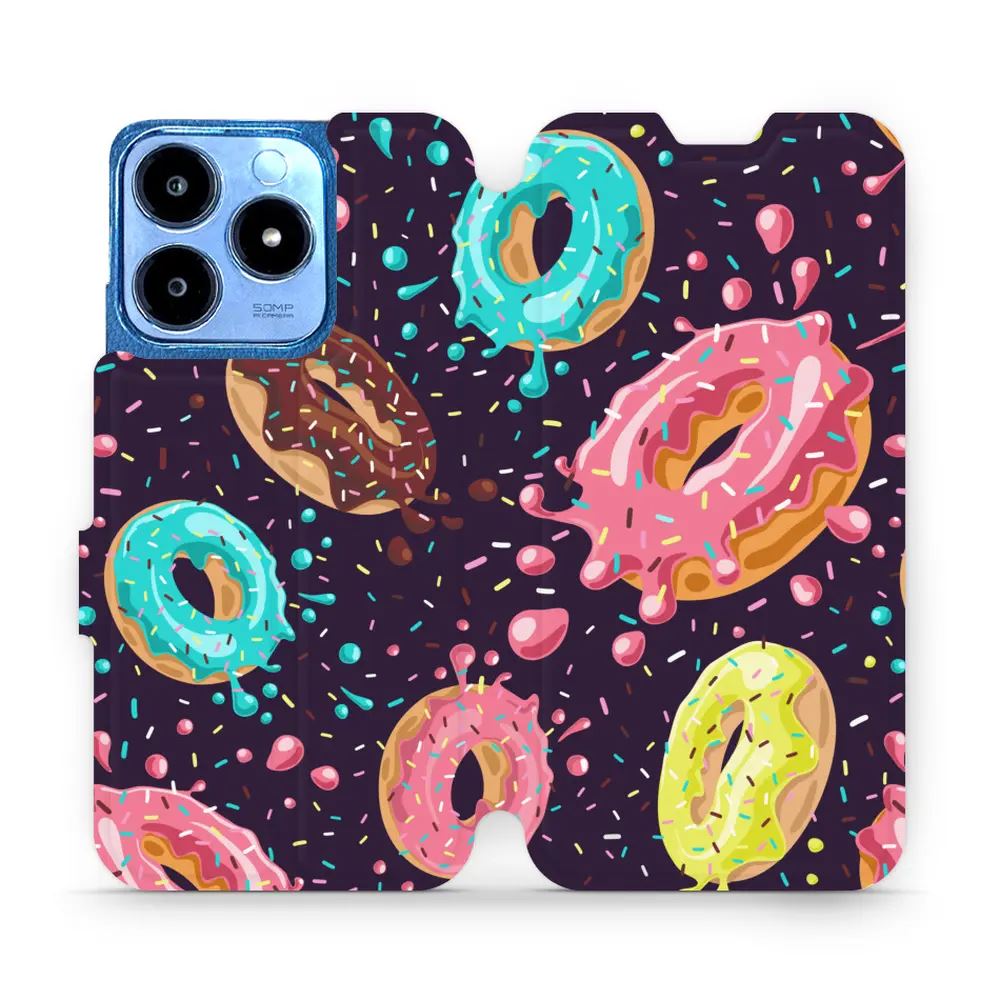 Flipové pouzdro Mobiwear - Realme C63 - VP19S Donutky