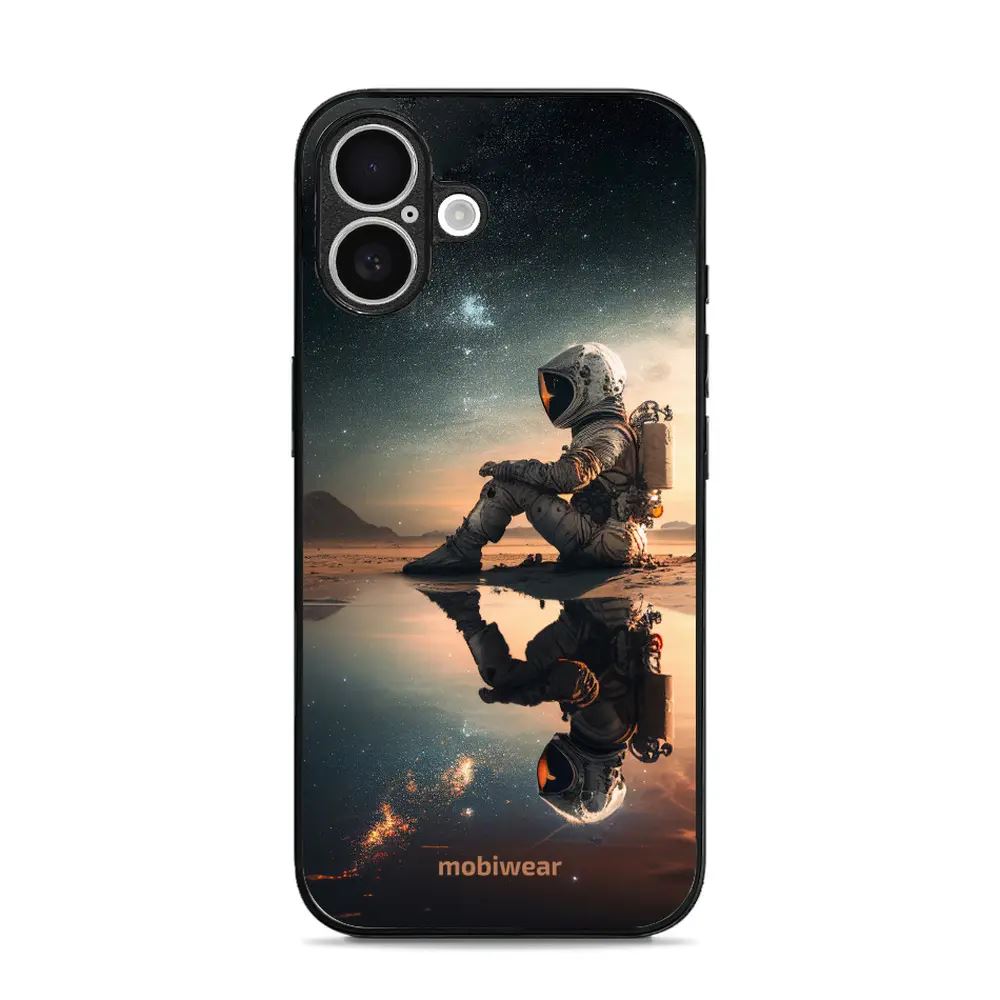 Lesklý kryt Mobiwear Glossy - Apple iPhone 16 - G003G Astronaut na samotce