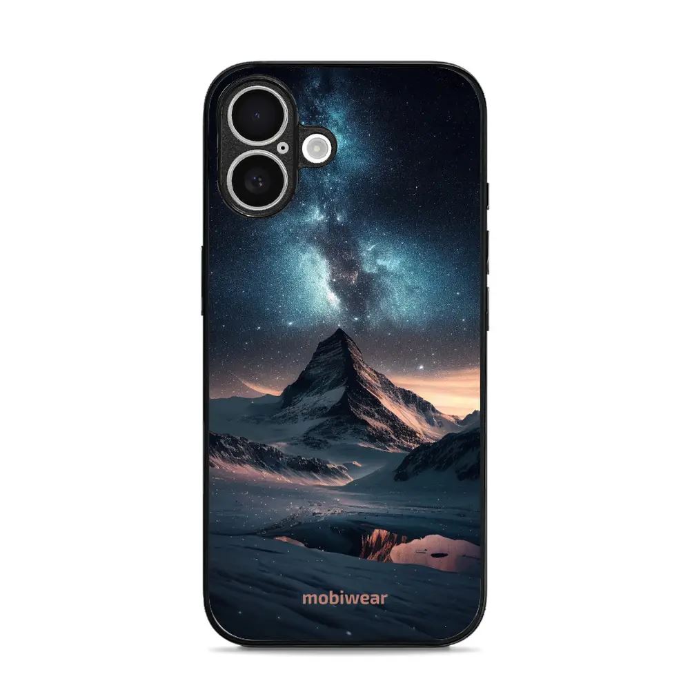 Lesklý kryt Mobiwear Glossy - Apple iPhone 16 - G006G Hora s hvězdnou oblohou