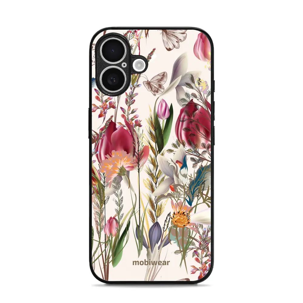 Lesklý kryt Mobiwear Glossy - Apple iPhone 16 - G031G - Rozkvetlá louka