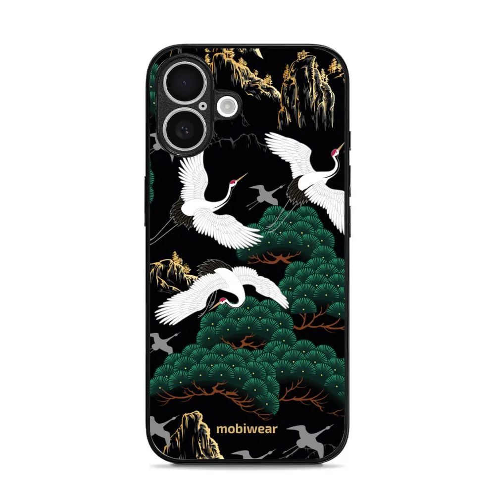 Lesklý kryt Mobiwear Glossy - Apple iPhone 16 - G042G - Jeřábi