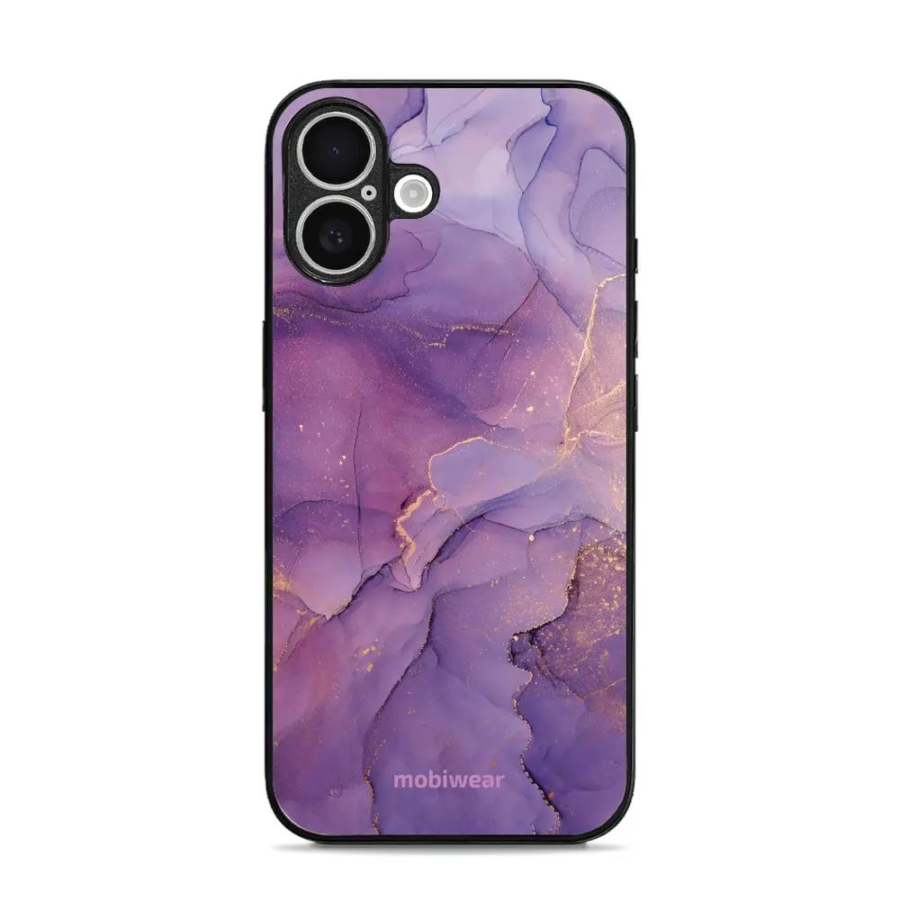 Lesklý kryt Mobiwear Glossy - Apple iPhone 16 - G050G - Fialový mramor