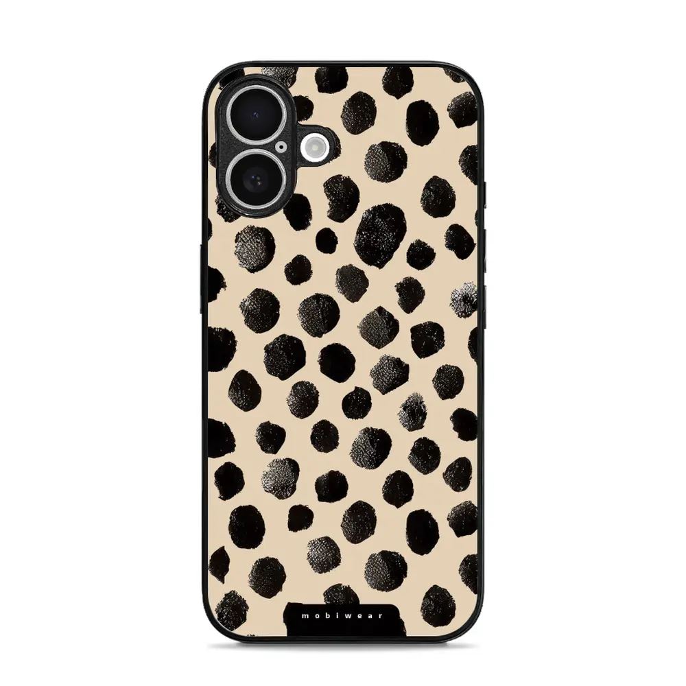 Lesklý kryt Mobiwear Glossy - Apple iPhone 16 - GA50G Černé puntíky