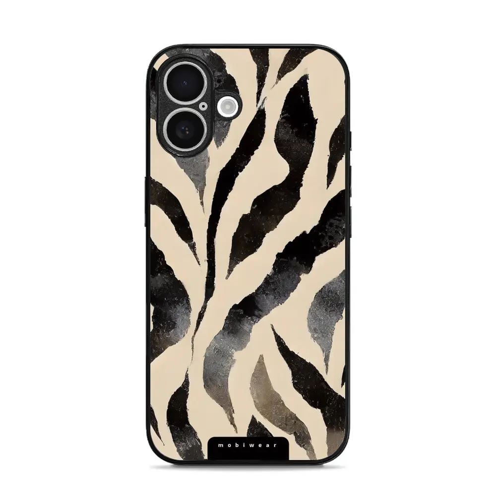 Lesklý kryt Mobiwear Glossy - Apple iPhone 16 - GA53G Zebří