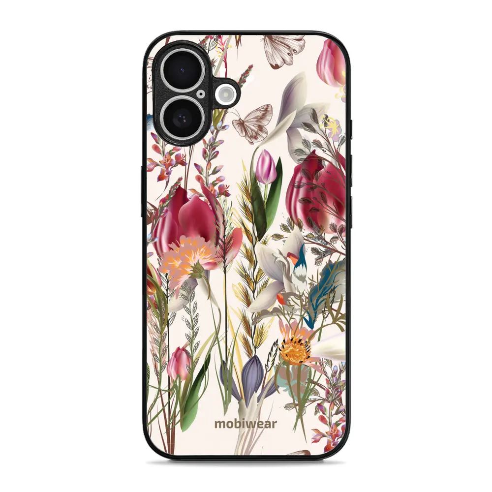 Lesklý kryt Mobiwear Glossy - Apple iPhone 16 Plus - G031G - Rozkvetlá louka