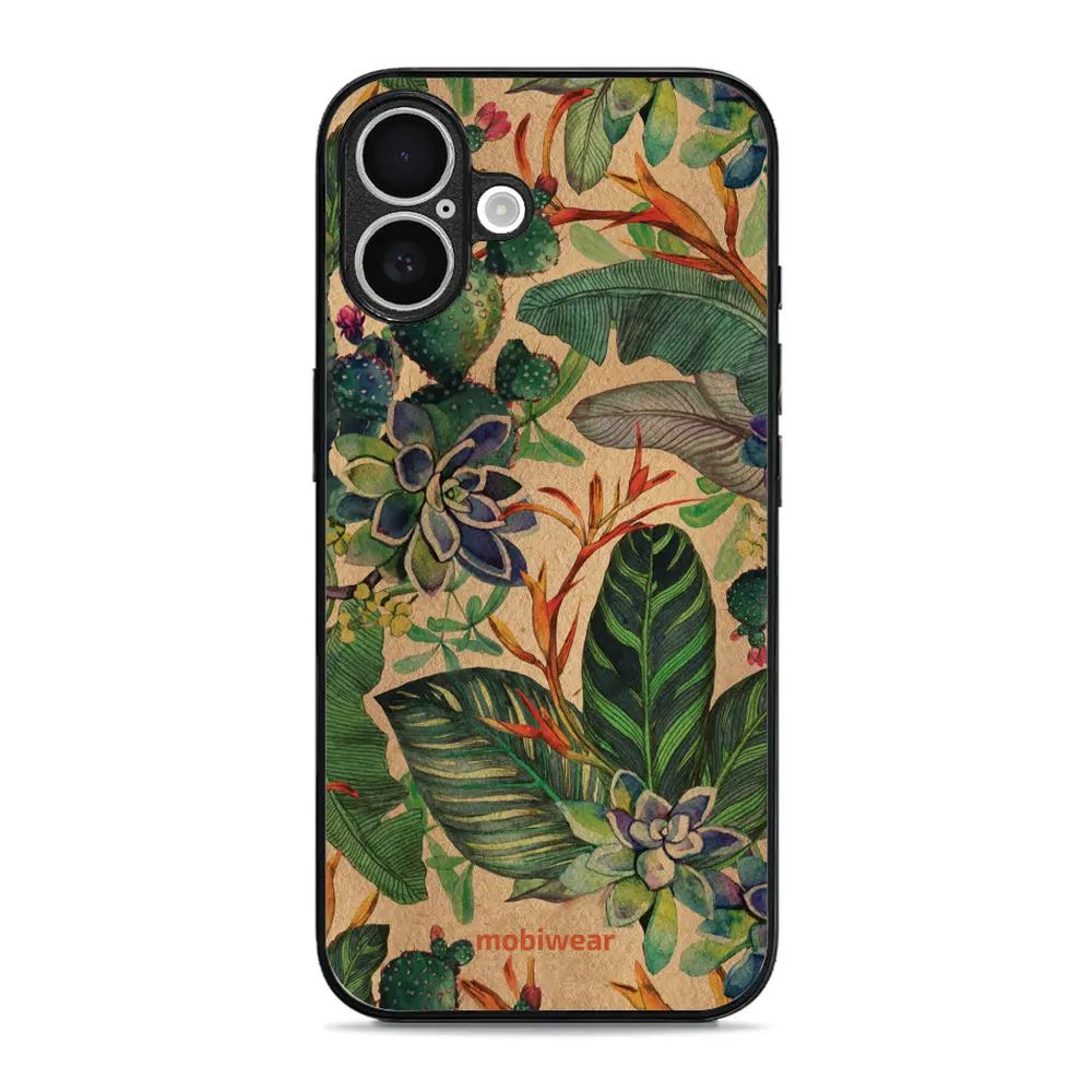 Lesklý kryt Mobiwear Glossy - Apple iPhone 16 Plus - G036G - Sukulenty