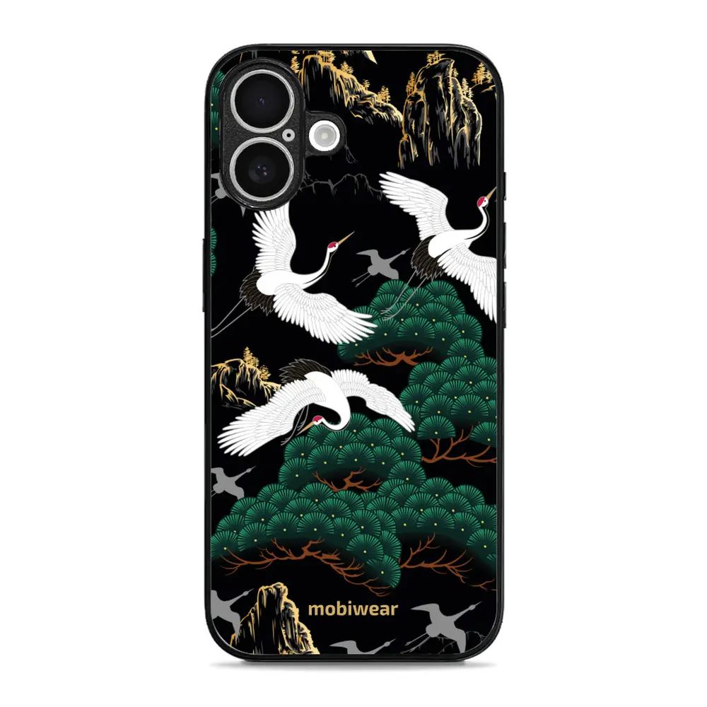 Lesklý kryt Mobiwear Glossy - Apple iPhone 16 Plus - G042G - Jeřábi