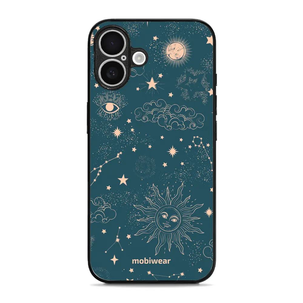 Lesklý kryt Mobiwear Glossy - Apple iPhone 16 Plus - G047G - Magický vesmír
