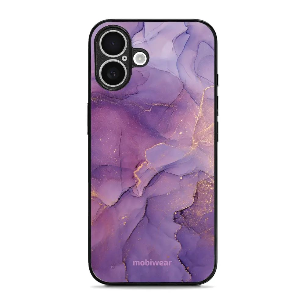Lesklý kryt Mobiwear Glossy - Apple iPhone 16 Plus - G050G - Fialový mramor