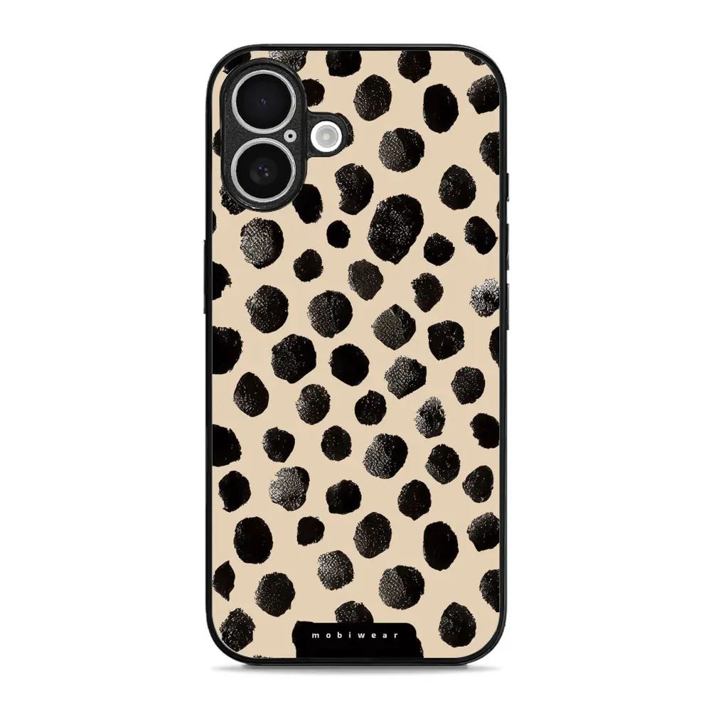 Lesklý kryt Mobiwear Glossy - Apple iPhone 16 Plus - GA50G Černé puntíky