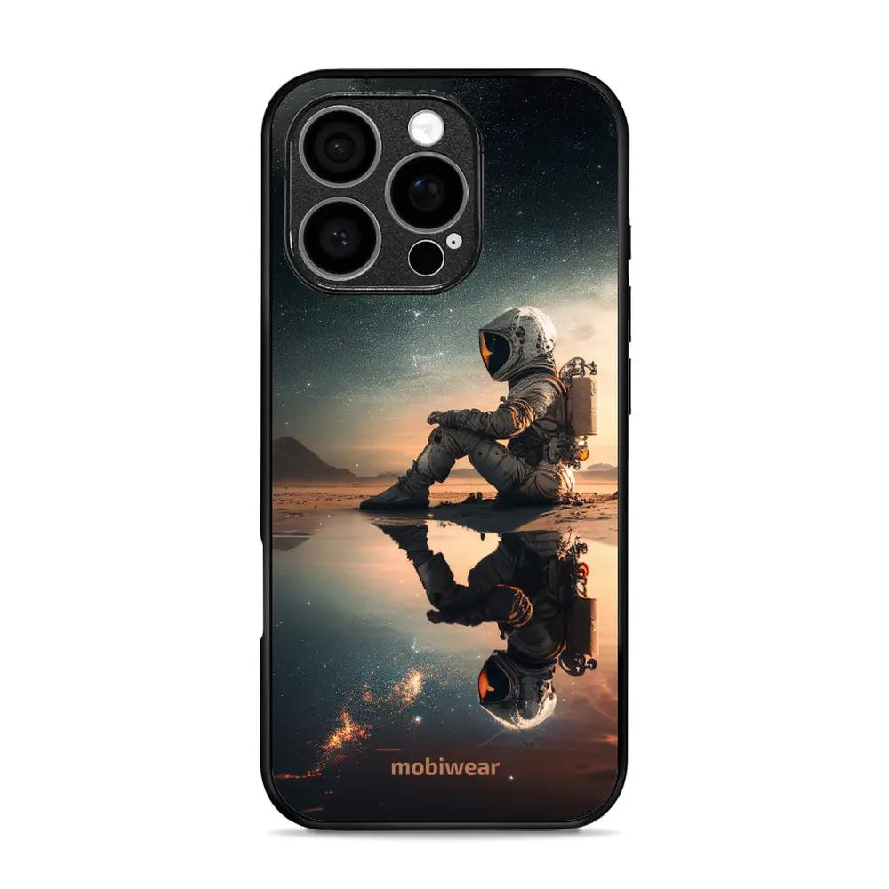 Lesklý kryt Mobiwear Glossy - Apple iPhone 16 Pro - G003G Astronaut na samotce
