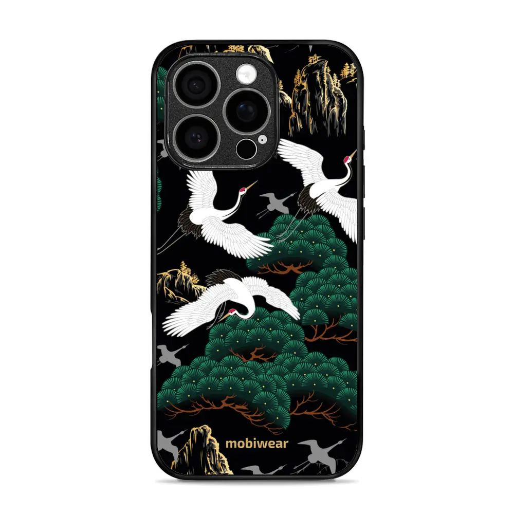 Lesklý kryt Mobiwear Glossy - Apple iPhone 16 Pro - G042G - Jeřábi