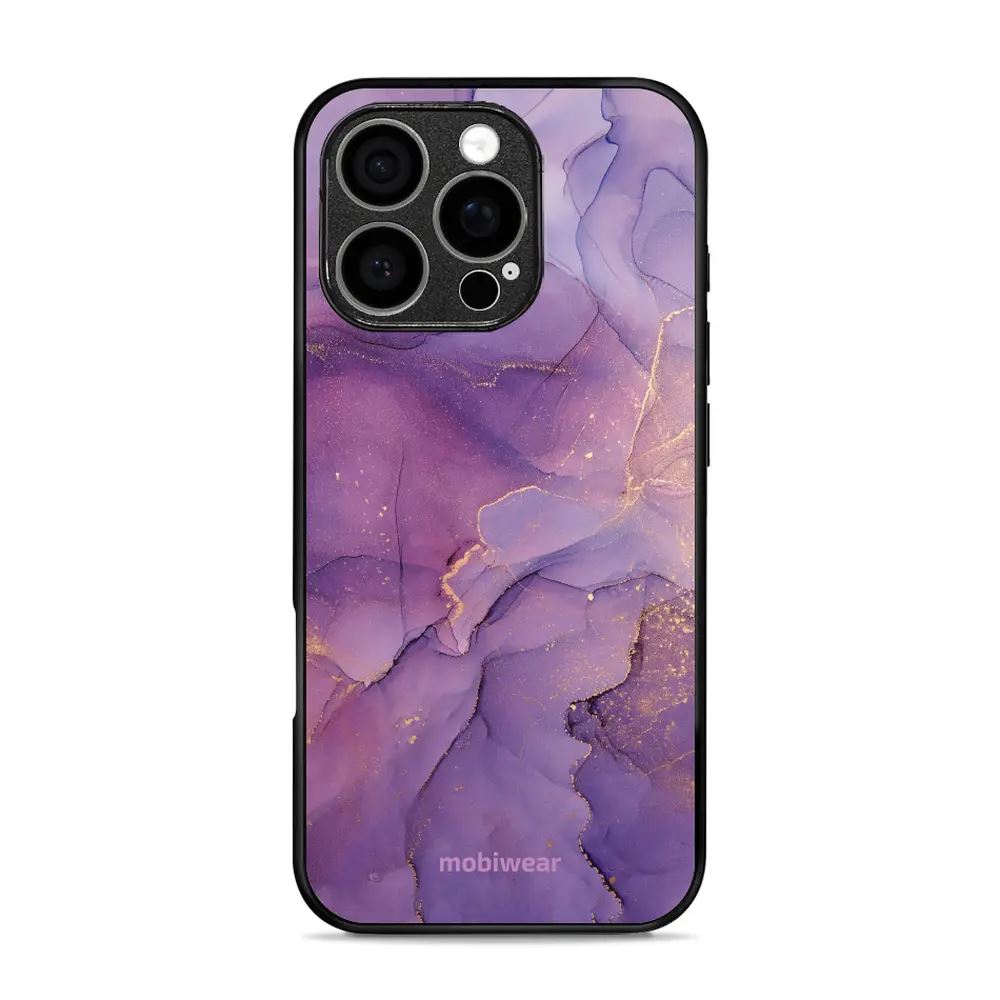 Lesklý kryt Mobiwear Glossy - Apple iPhone 16 Pro - G050G - Fialový mramor