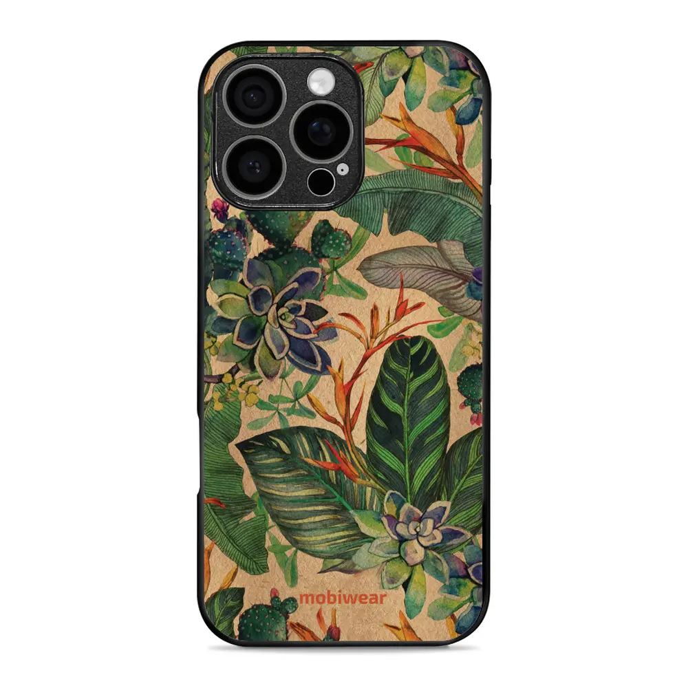 Lesklý kryt Mobiwear Glossy - Apple iPhone 16 Pro Max - G036G - Sukulenty