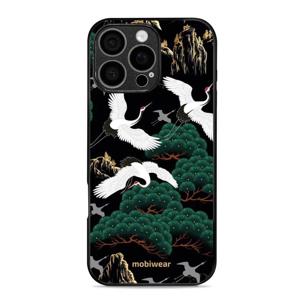 Lesklý kryt Mobiwear Glossy - Apple iPhone 16 Pro Max - G042G - Jeřábi - VÝPRODEJ