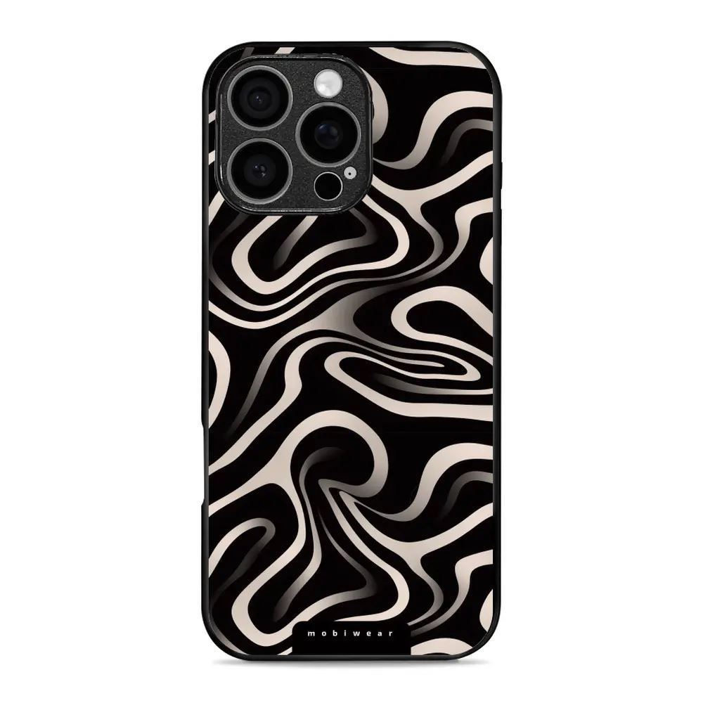 Lesklý kryt Mobiwear Glossy - Apple iPhone 16 Pro Max - GA63G Vlnky a linky