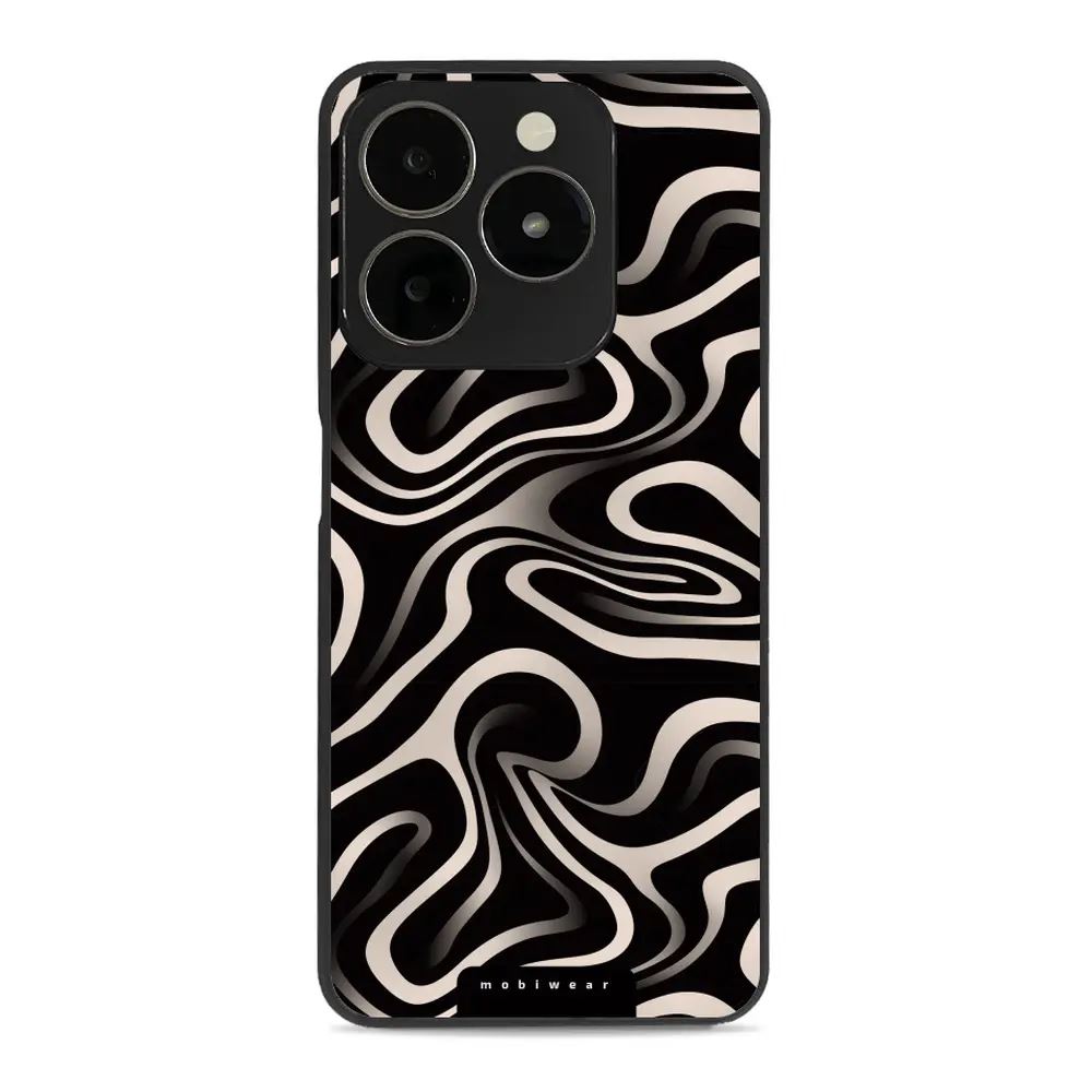 Lesklý kryt Mobiwear Glossy - Realme C63 - GA63G Vlnky a linky