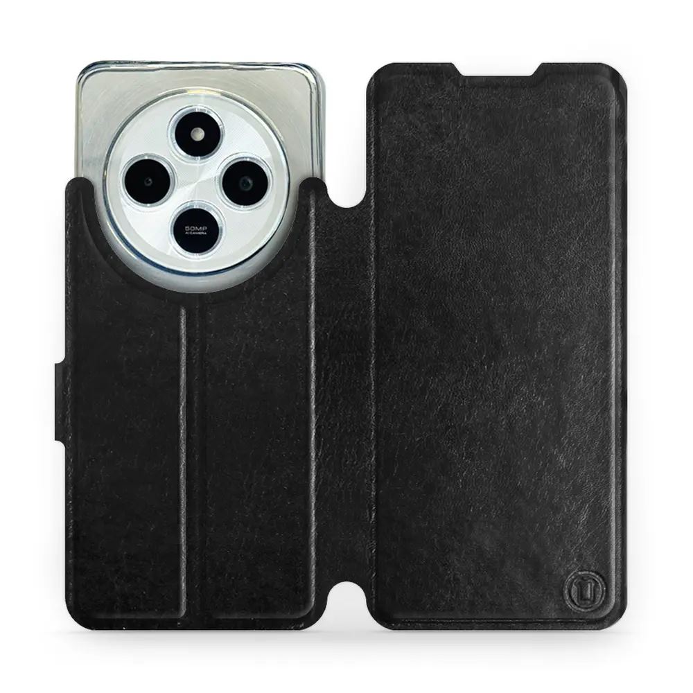 Flipové pouzdro Mobiwear - Xiaomi Redmi 14C / Poco C75 - Černé a šedé