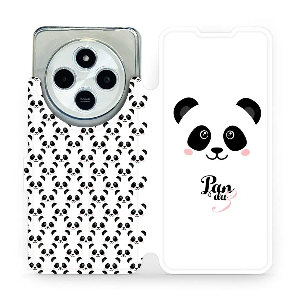 Flipové pouzdro Mobiwear - Xiaomi Redmi 14C / Poco C75 - M030P Panda Amálka