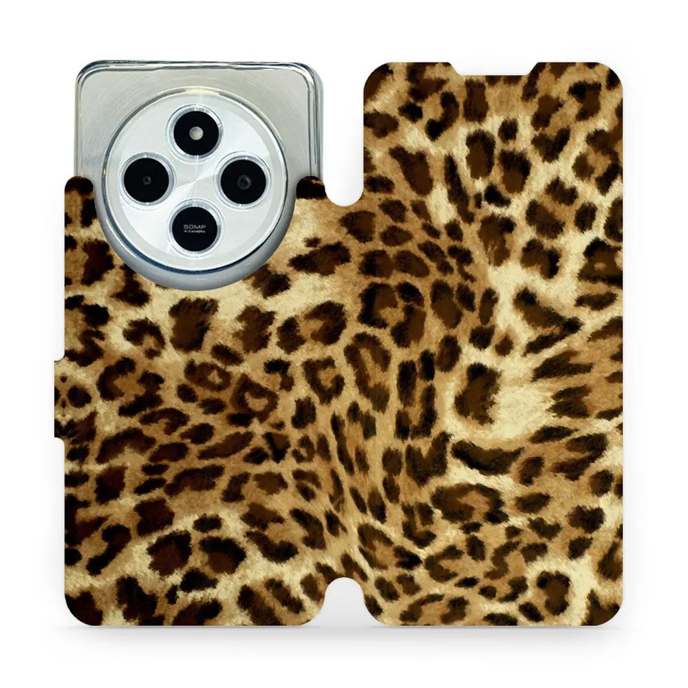 Flipové pouzdro Mobiwear - Xiaomi Redmi 14C / Poco C75 - VA33P Leopardí vzor