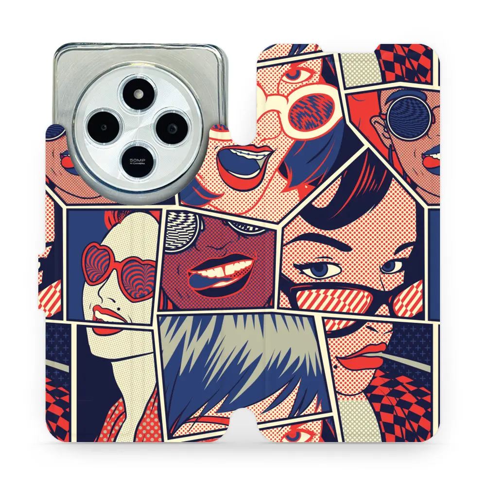 Flipové pouzdro Mobiwear - Xiaomi Redmi 14C / Poco C75 - VP18P Komiks